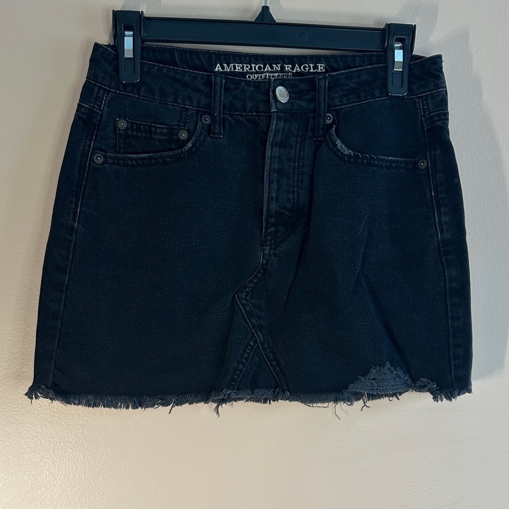 American Eagle Outfitters Dark Denim Skirt - Picture 1 of 6